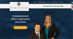 Desktop Screenshot of meadorjohnsonlaw.com