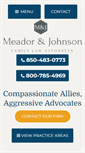 Mobile Screenshot of meadorjohnsonlaw.com